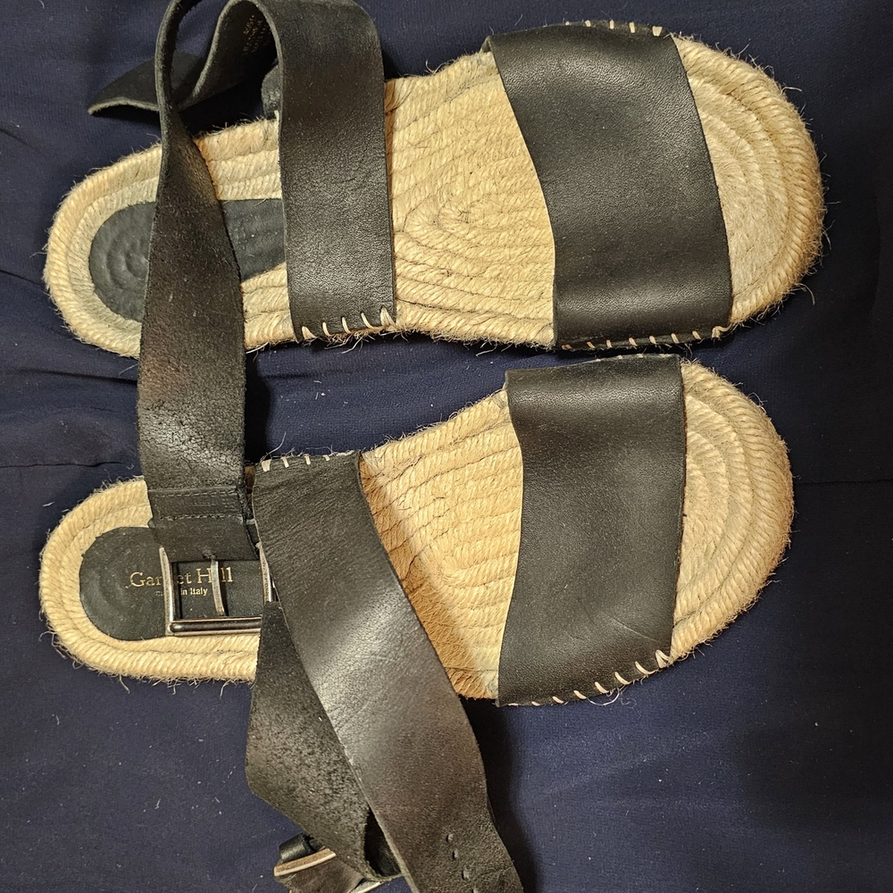 Black Leather Sandals